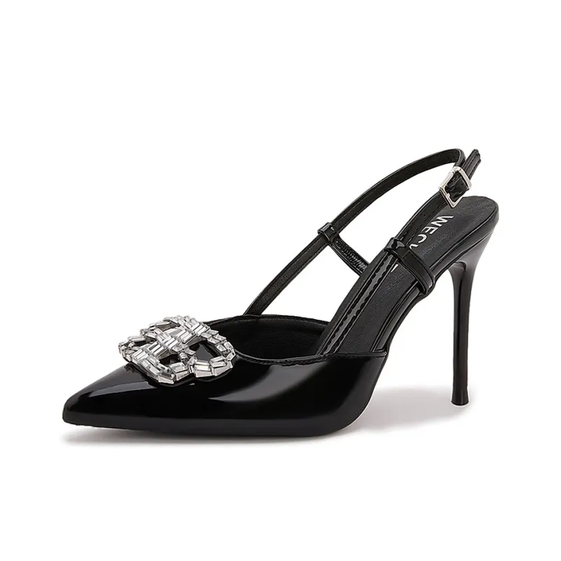 WECKER Slim Heel High Heels Women's Black-3