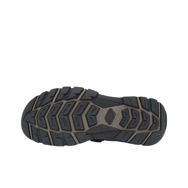 Skechers TRESMEN One Strap Sandals Men's Brown-3