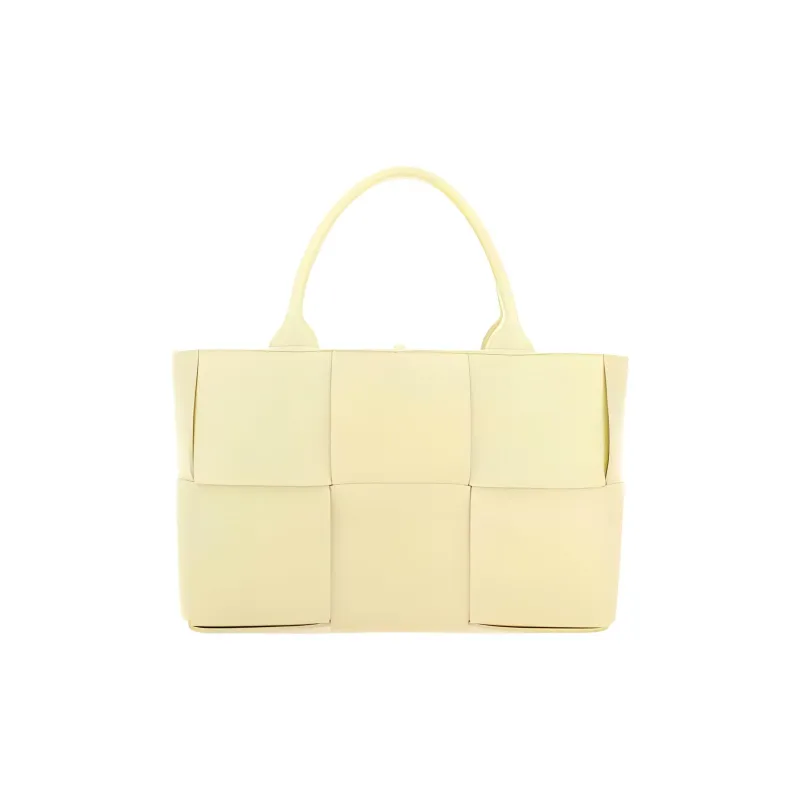 Bottega Veneta Arco Lambskin Tote Bag, Shopping Bag, Shoulder Bag, Crossbody Bag, Handbag Mini Women's Cream-0