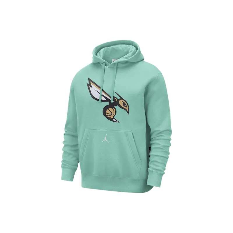 JORDAN Charlotte Hornets Club City Edition Men's JORDAN Nba Fleece Pullover Hoodie-0