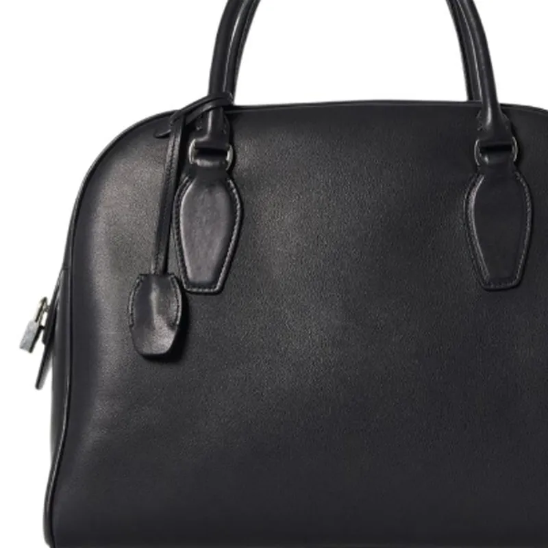 THE ROW India Calfskin Handbag Women's Black-3