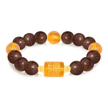 Cuz Strange Intention Golden Sandalwood Bracelets Women's