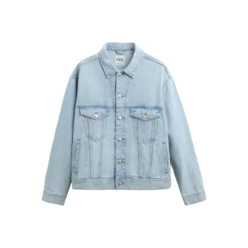 ZARA Denim Jacket Men's Light Blue