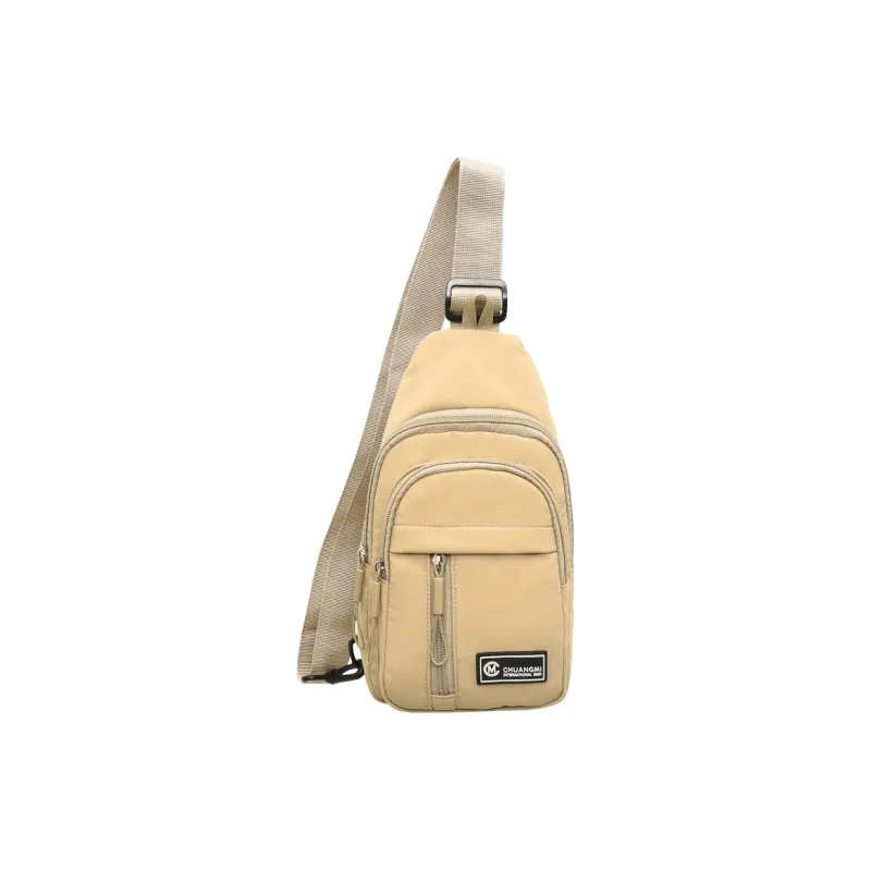 Single Warehouse Nylon Sling Bag Regular Unisex Ecru/Black/Khaki/Green-12