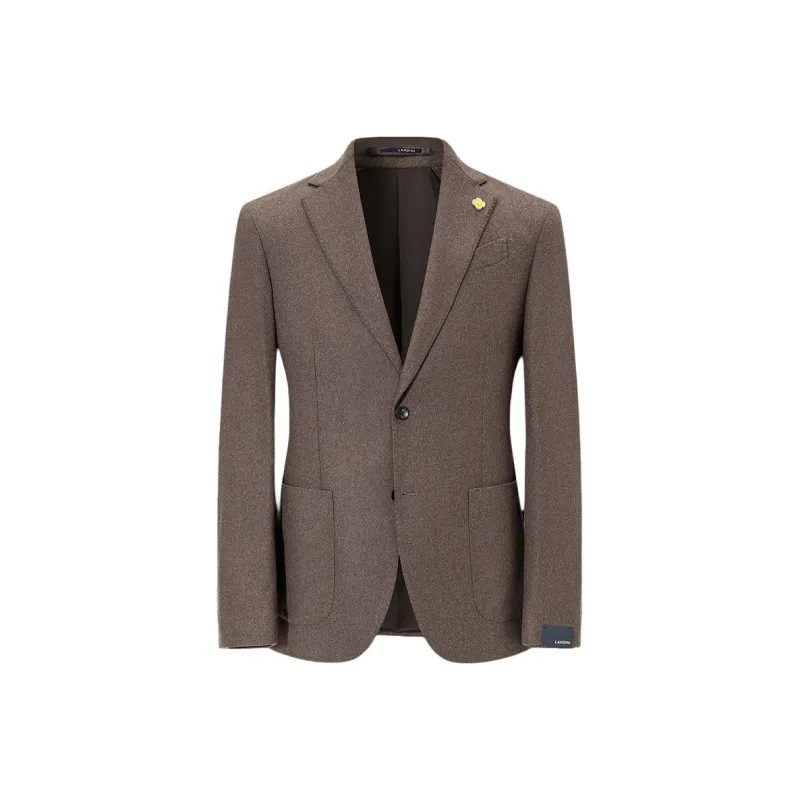LARDINI Brooch detail Single breasted Blazer-0