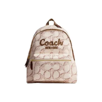 COACH Cargo Fabric Backpack Tubas Women's Natural