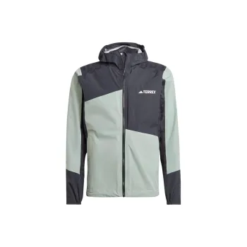 Adidas Water Resistant And Rainproof Windbreaker Jacket Men's Dusty Green