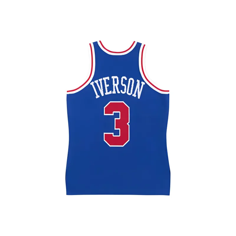 Mitchell Ness 1996/97 Allen Iverson Philadelphia 76ers Authentic Alternate Jersey-1