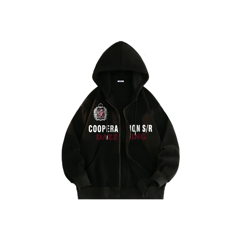 Warrior Huichao Riding The Wind Collection Sweatshirt Unisex Black-0