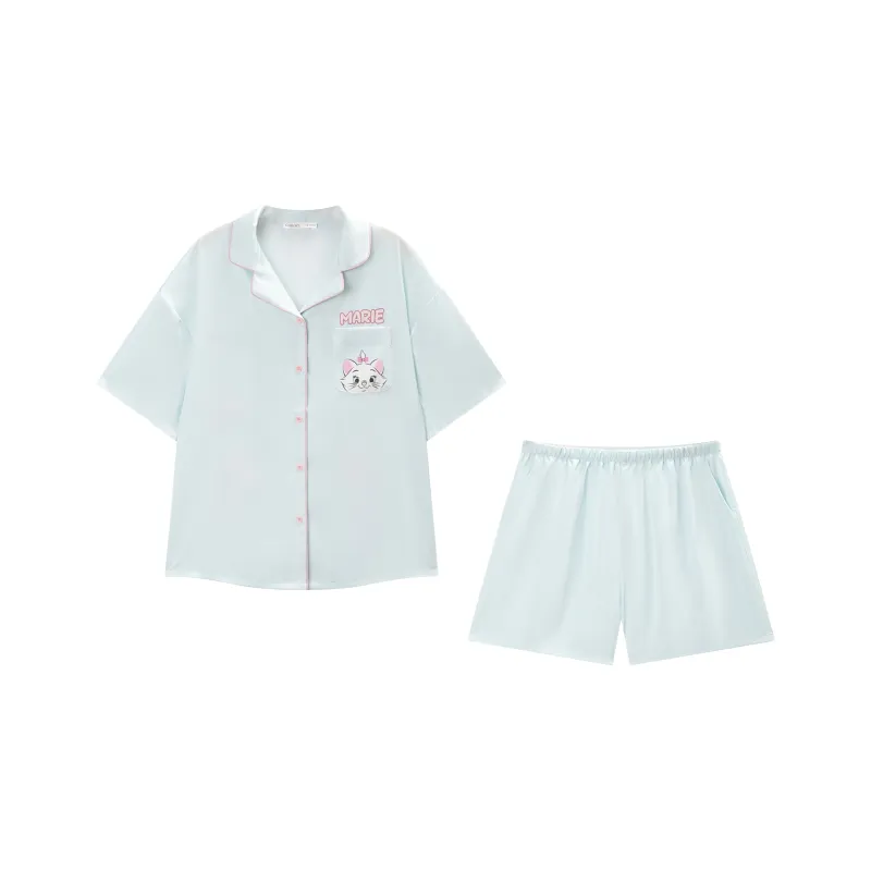GUKOO x Disney Pajama Set Women's Light Aqua Green-1