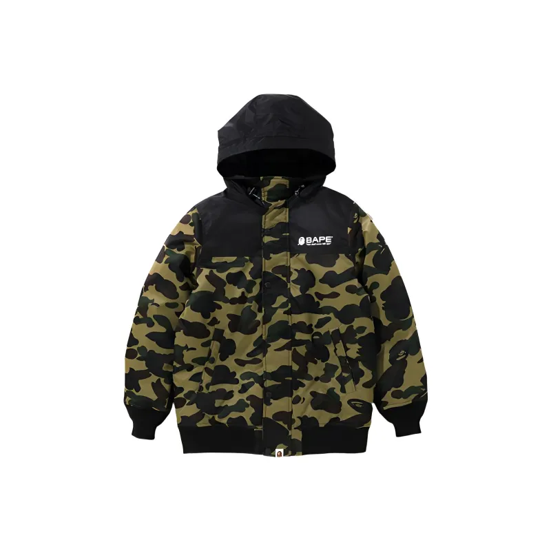 A BATHING APE Bape Down Jackets Women's Green-1