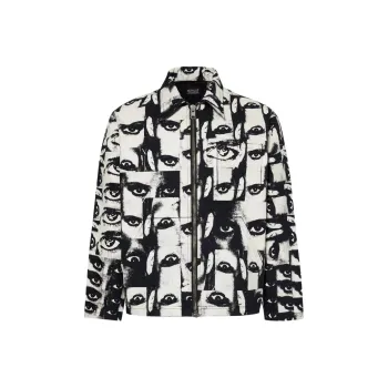 Levi's Denim Jacket Unisex Black White