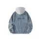 609 Blue Denim Hooded