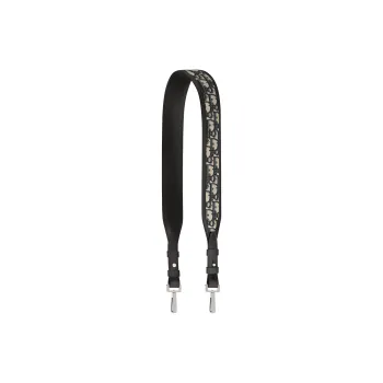 DIOR Cow Leather Bag Straps Unisex Beige/Black