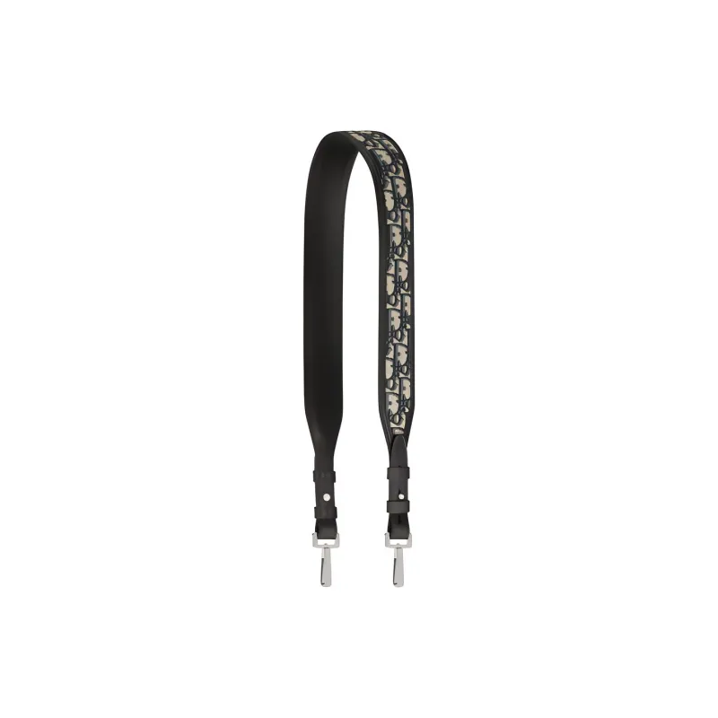 DIOR Cow Leather Bag Straps Unisex Beige/Black-0