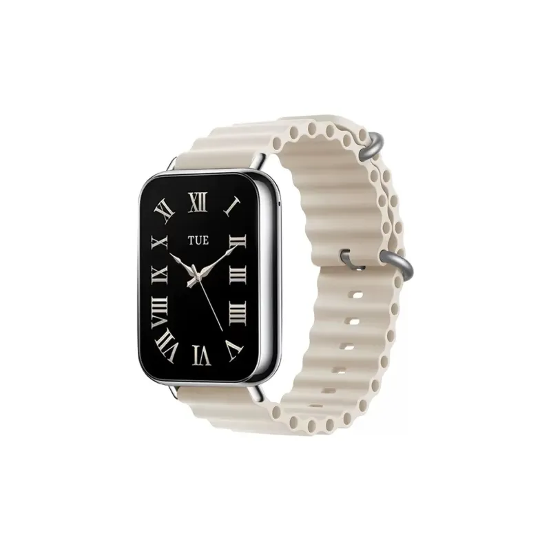 MUZHITIANKONG Xiaomi Red Beige Compatibility Watch Band 21CM Silicone Material-7