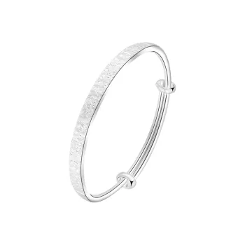 SINO GEM 999 Fine Silver Bangles Women's