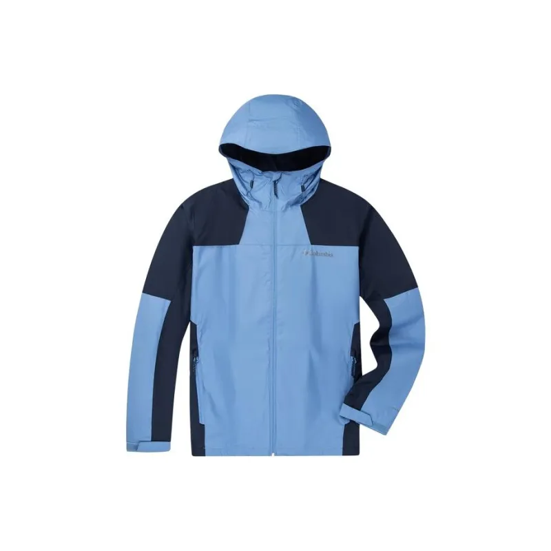 Columbia Waterproof And Windproof Windbreaker Jacket Men's Blue-0