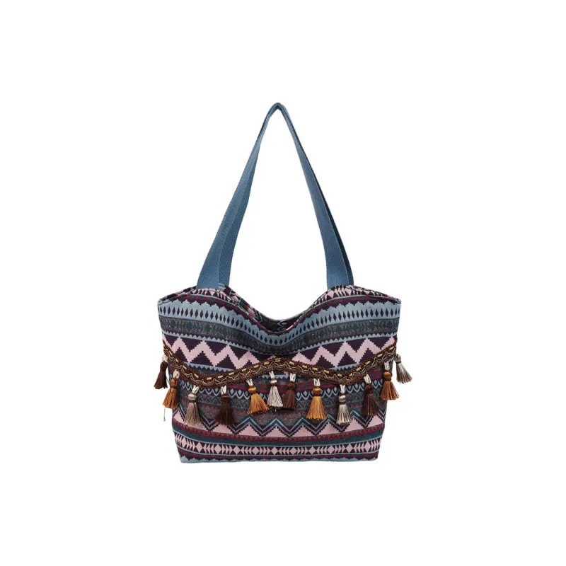 Dusen Kangaroo Canvas Bag, Shoulder Bag Women's Red/Brown/Blue-15