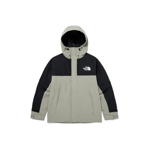 THE NORTH FACE Water Resistant Windbreaker Coats Unisex Green