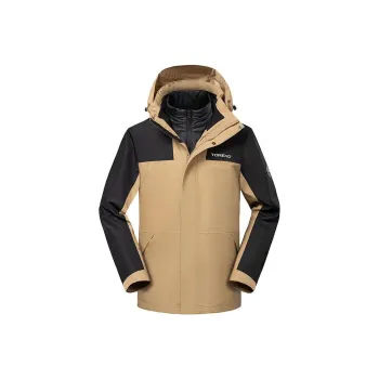 TOREAD Waterproof And Windproof To Keep Warm Windbreaker Jacket Unisex Timber/Black