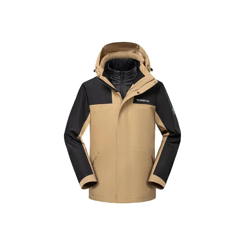 TOREAD Waterproof And Windproof To Keep Warm Windbreaker Jacket Unisex Timber/Black-0