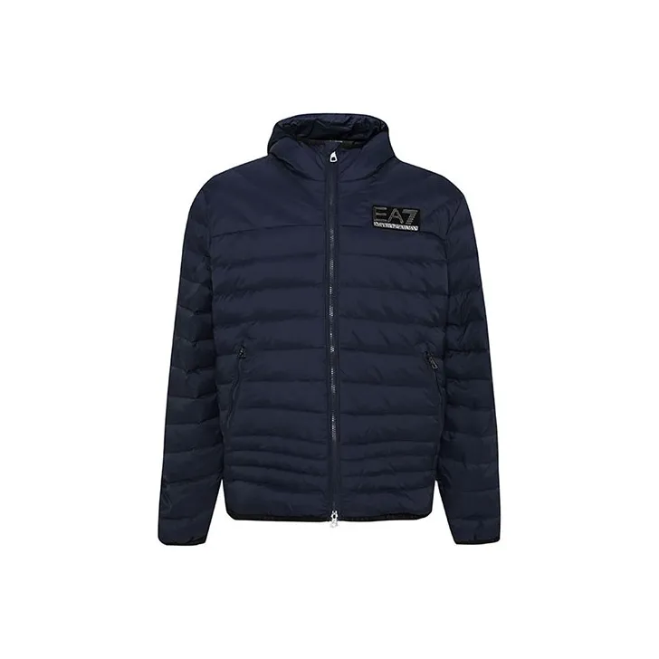 EMPORIO ARMANI EA7 Down Jacket Men's Navy Blue-0