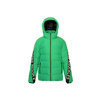 Moose Knuckles FW21 Letter Hooded Down Jacket Men's Green