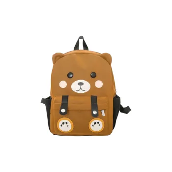 XIANGSU Nylon Backpack Women's Brown/White/Black