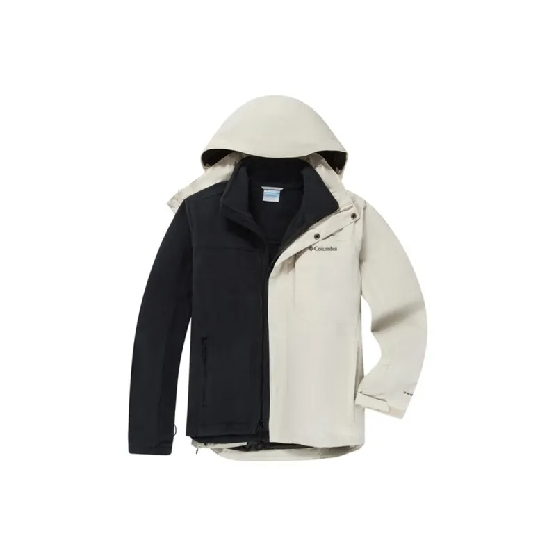 Columbia Waterproof, Windproof, Abrasion Resistant, Thermal Windbreaker Jacket Men's Beige-0