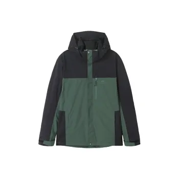 PIONEER CAMP Water-Resistant Windproof Breathable Warm Single-Layer Hard Shell Windbreaker Jacket Unisex Army Green