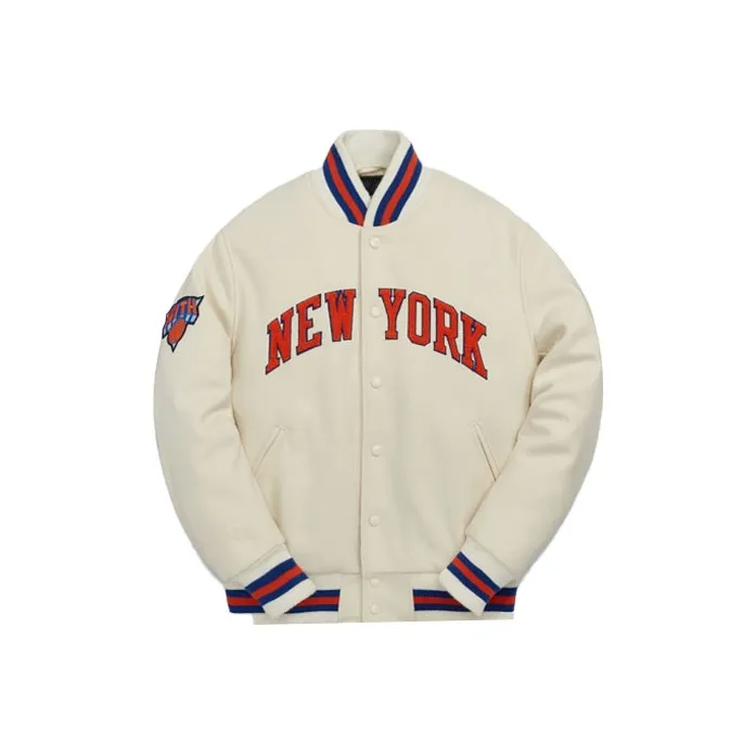 KITH And Golden Bear For New York Knicks Varsity Jacket-0