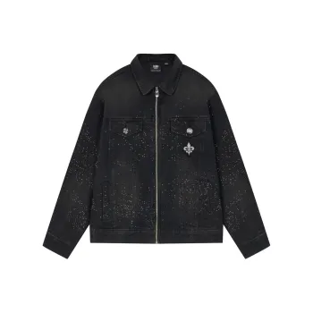 Palladium Denim Jacket Unisex Lead Black