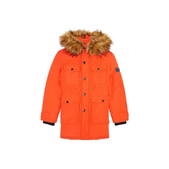 DIESEL Puffer Jackets Men Orange