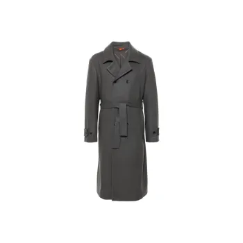 Barena Long Sleeved Belted Coat