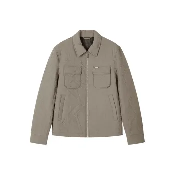 DAVID NAMAN Puffer Jackets Men Khaki