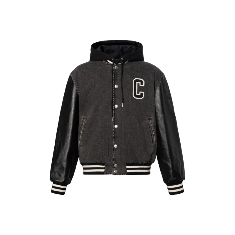 CELINE Loose CELINE Teddy Jacket In Charcoal Wash Denim-0