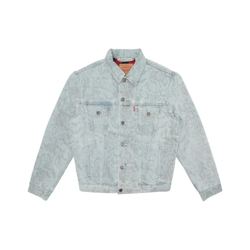 Supreme Levi's Snakeskin Trucker Jacket-0