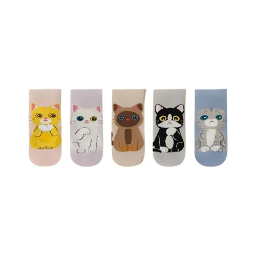 Temooues Ankle Socks Women's 5 Pack