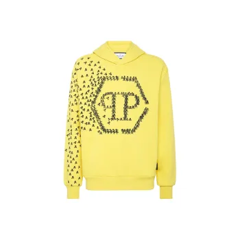 PHILIPP PLEIN Skull And Bones Cotton Hoodie