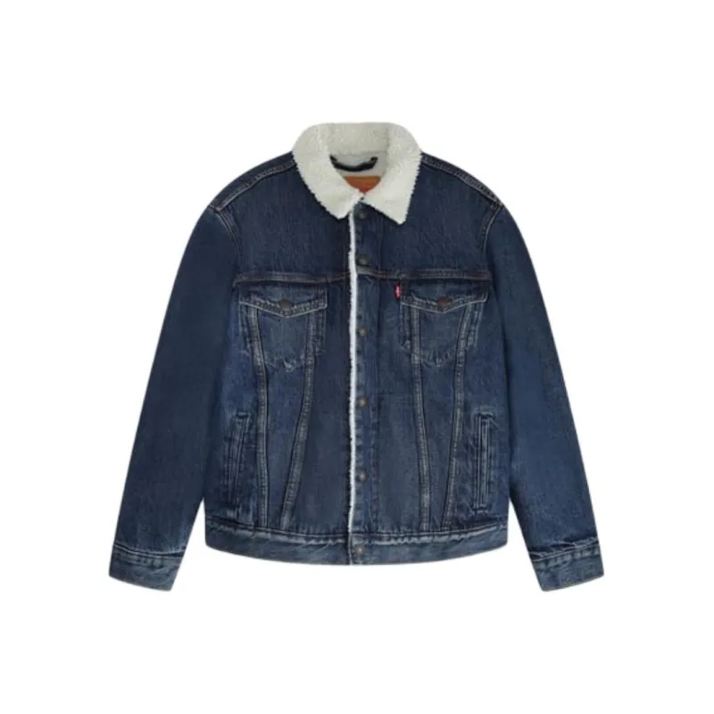 Levis Shearling lined Denim Jacket-0