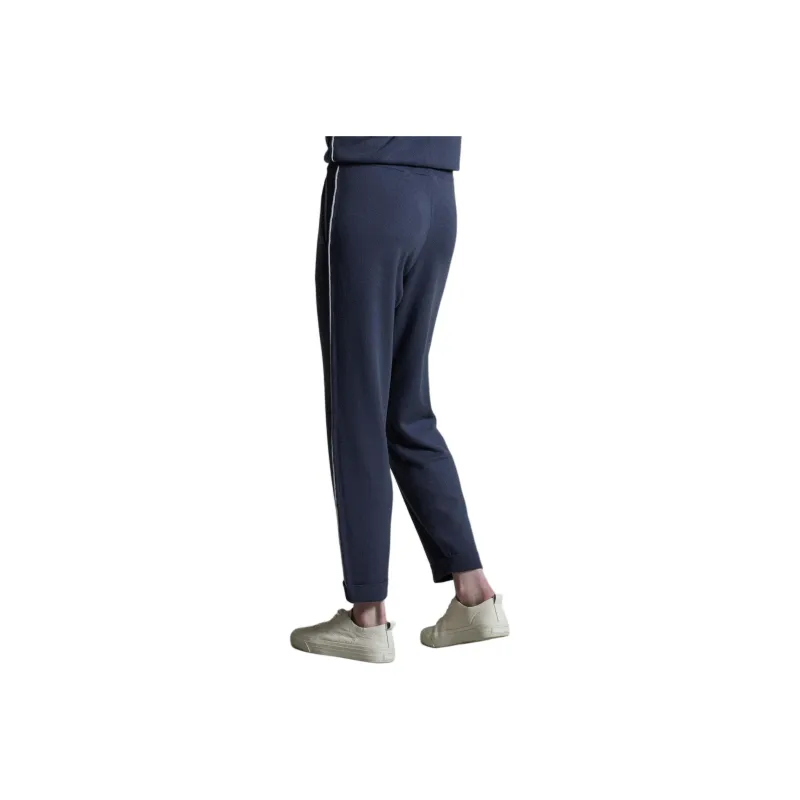 COLOMBO Knitted Sweatpants Women's Light Blue-1