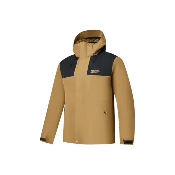 QIAODAN Mountain God Series Water Resistant Windproof And Water Repellent Windbreaker Jacket Men's Congo Color
