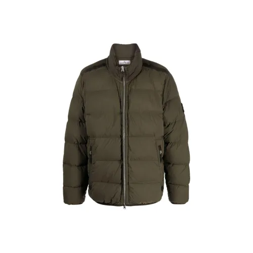 STONE ISLAND Down Jacket Men's Green
