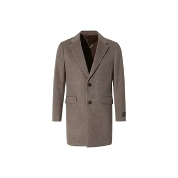 DIDIBOY Coats Men Coffee