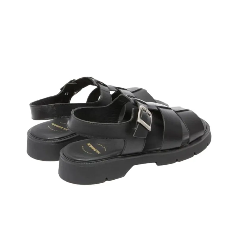 KLEMAN CLEON MANUFACTURE BALLAST VGT Roman Sandals 3cm Women's Black-3