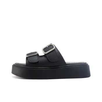 OMS Slide Slippers Women's Black/Beige