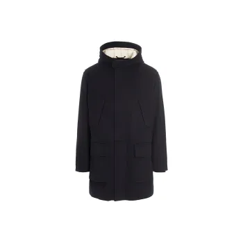 Loro Piana Coats Men Black