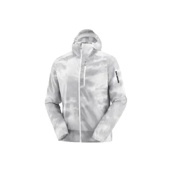 SALOMON CROSS BONATTI CROSS WIND Jackets Coats Men's Frost Gray
