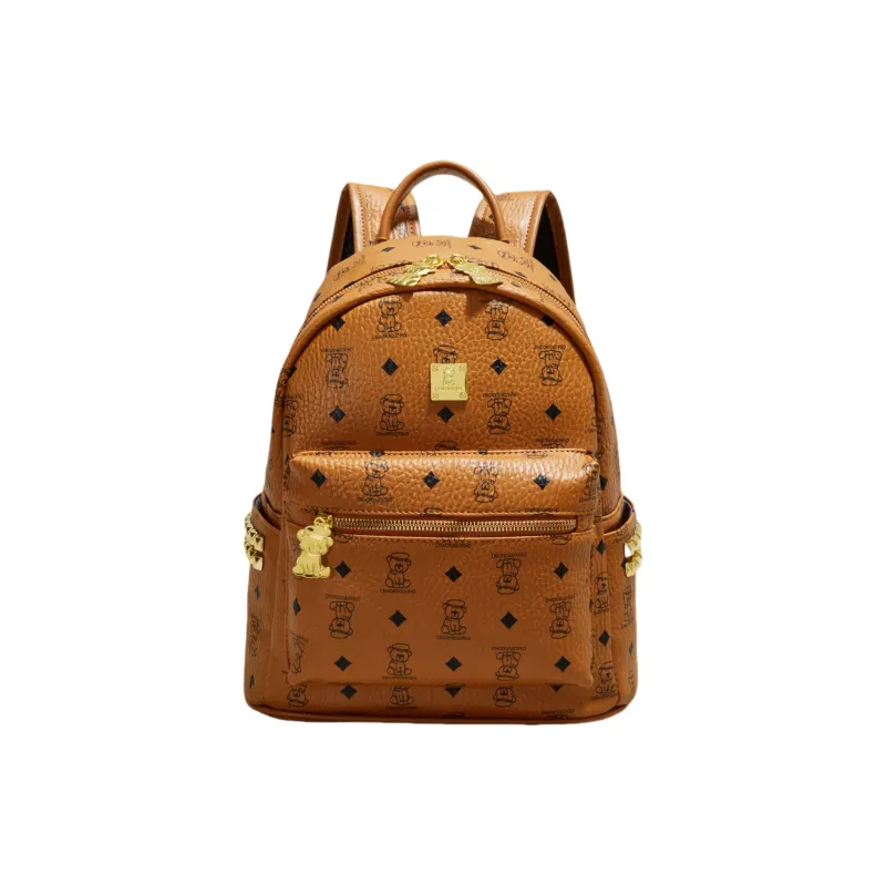 Yalu PU Backpack Regular Women's Black/Beige/Pink/Brown-21